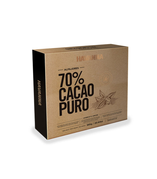 Alfajores Havanna - Cacao puro al 70% - 9 unità. •